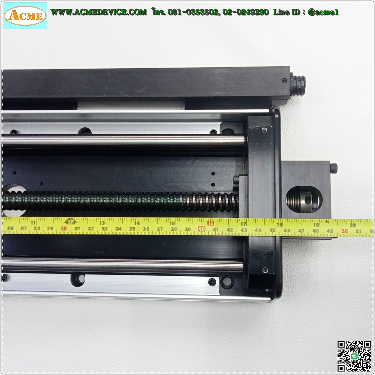 แกนสําเร็จรูป Ball Screw Parker รุ่น DAEDAL 50000ET, ขนาด 185 mm x 480 mm, Stroke 255 mm, Pit 5 mm