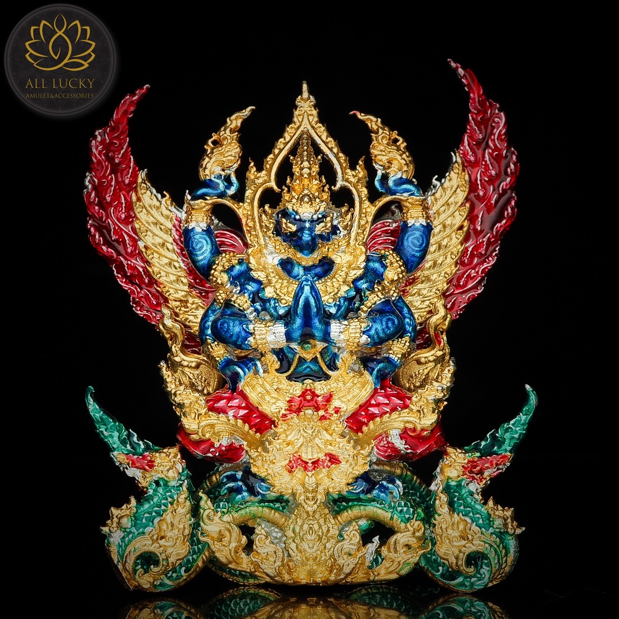 พญาครุฑชินวโรฐานนาคา ขนาด 2 นิ้ว จัดสร้าง 99 องค์