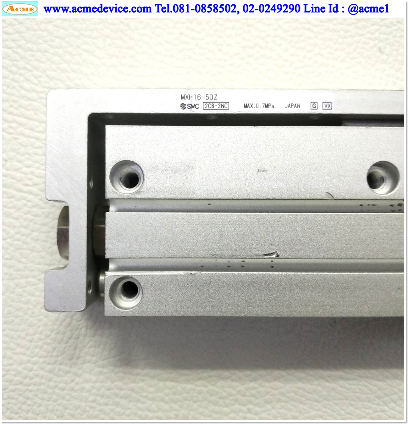 Air Cylinder SMC รุ่น MXH16-50Z, Bore 16 mm., Stroke 50 mm.