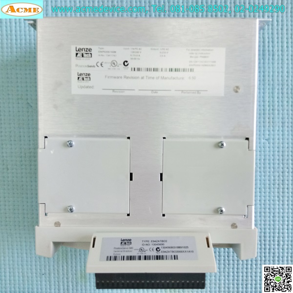 Servo Driver Lenze รุ่น E94P020S1NEM + E94ZATB02 & TPM Rotary Servo Actuator รุ่น A51-0001323