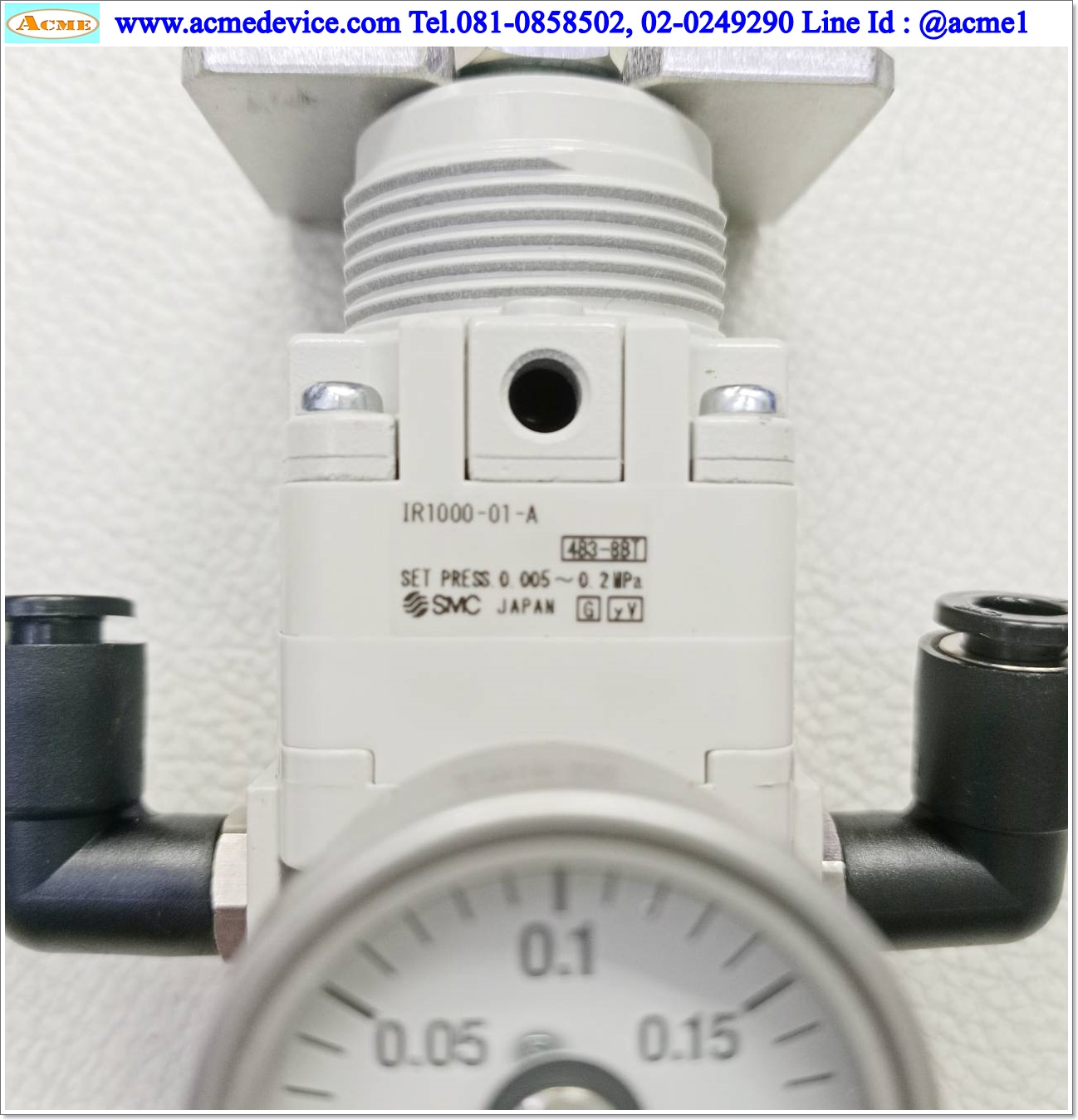 Precision Regulator SMC รุ่น IR1000-01-A, 0.005-0.2 MPa