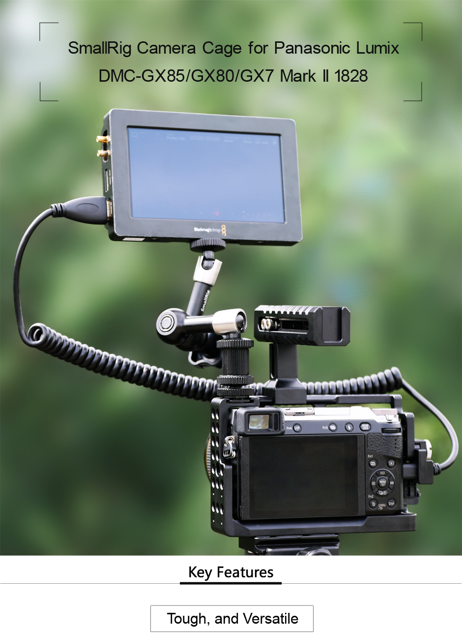 SMALLRIG® Camera Cage for Panasonic Lumix DMC-GX85/GX80/GX7 Mark II 1828 (ByOrder รอสินค้า2-3วัน)