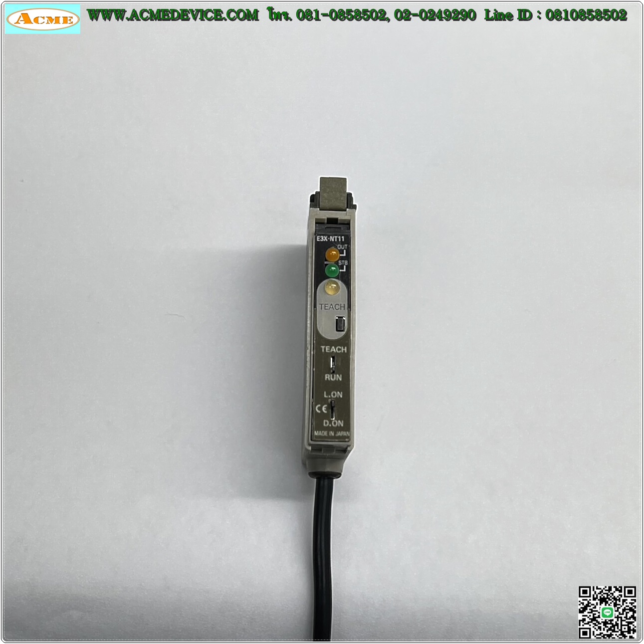 Fiber Amp Omron รุ่น E3X-NT11 (NPN) (ไม่มีฝา)