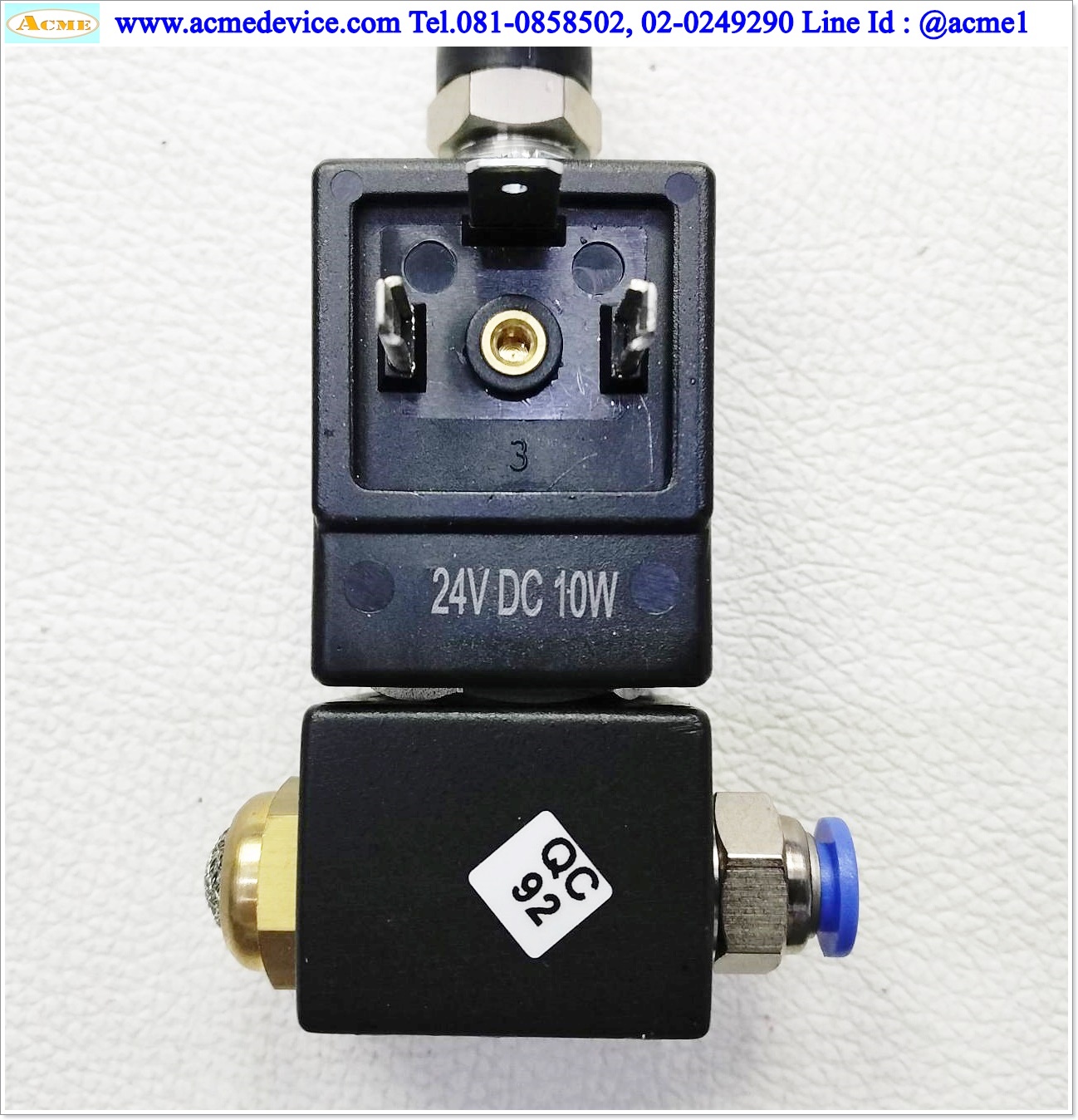 Solenoid Valve Baccara รุ่น 3WNO ADC 2.4, GEM-B-33, 1/4, 24Vdc