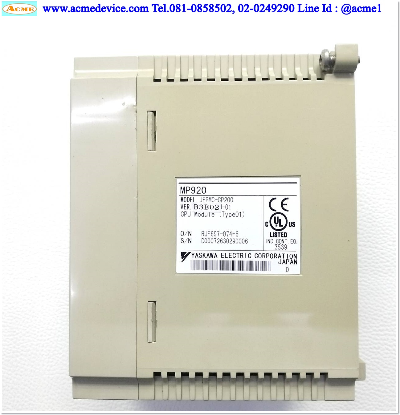 MP920 Yaskawa รุ่น JEPMC-CP200, CPU-01, CPU Module