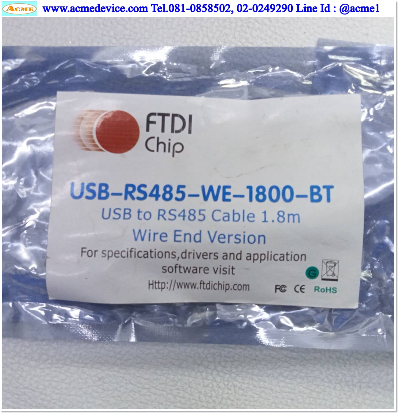 Converter Cable FTDI รุ่น USB-RS485-WE-1800-BT, USB to RS485