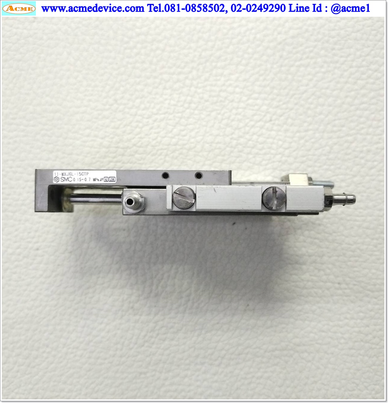 Guide Cylinder SMC รุ่น MXJ6L-15CTP, Bore 6 mm., Stroke 15 mm.