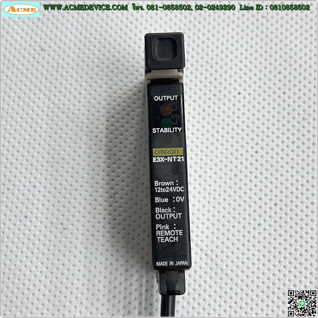 Fiber Amp Omron รุ่น E3X-NT21