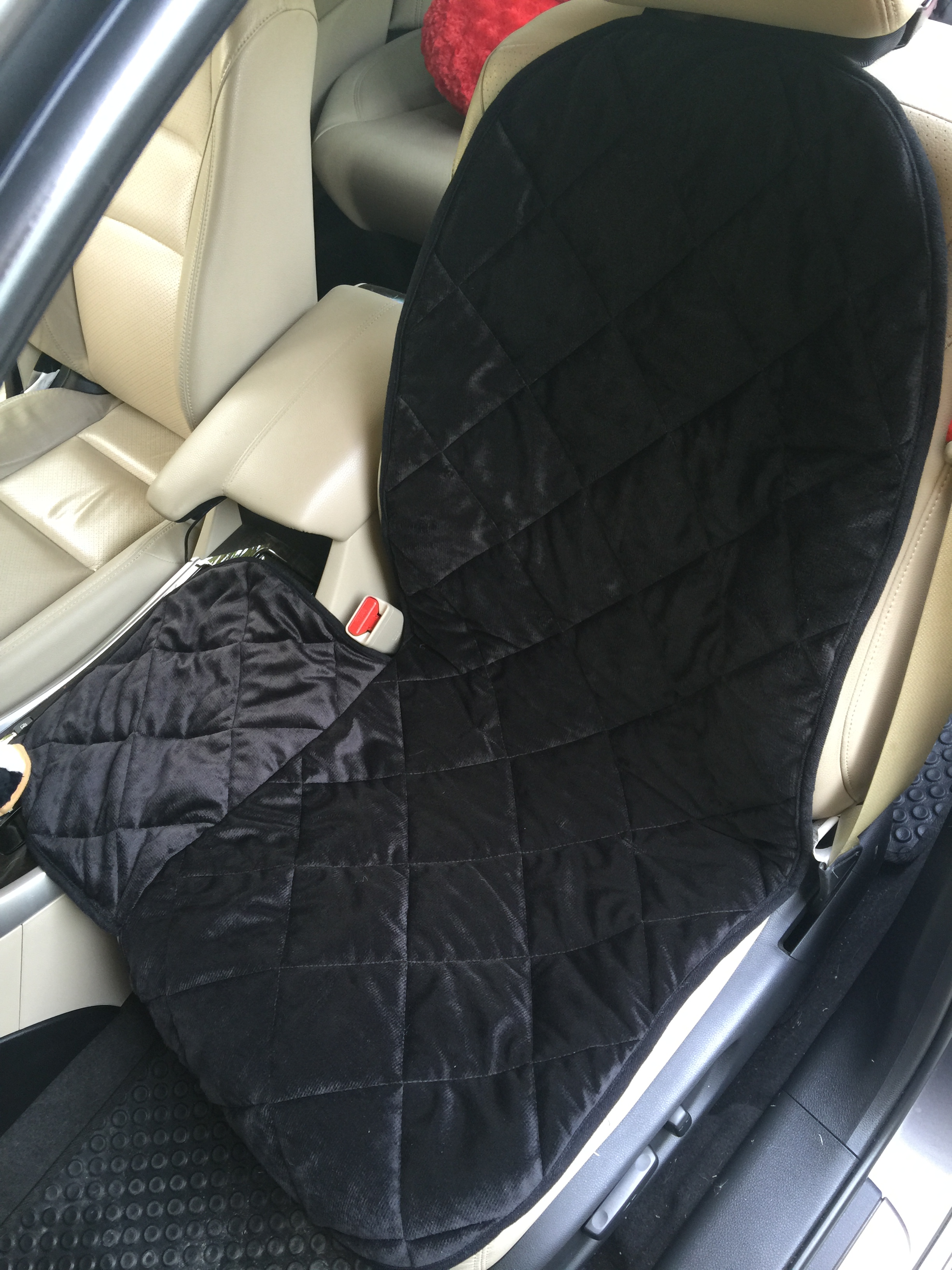 ผ้าคลุมเบาะหน้า Premium สีดำ สีน้ำตาล