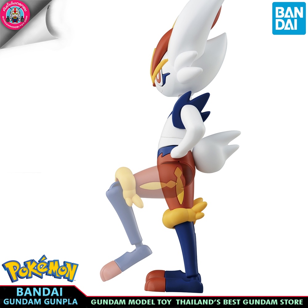 BANDAI ANIME POKEMON PLAMO COLLECTION 50 SELECT SERIES CINDERACE โมเดล การ์ตูน อนิเมะ