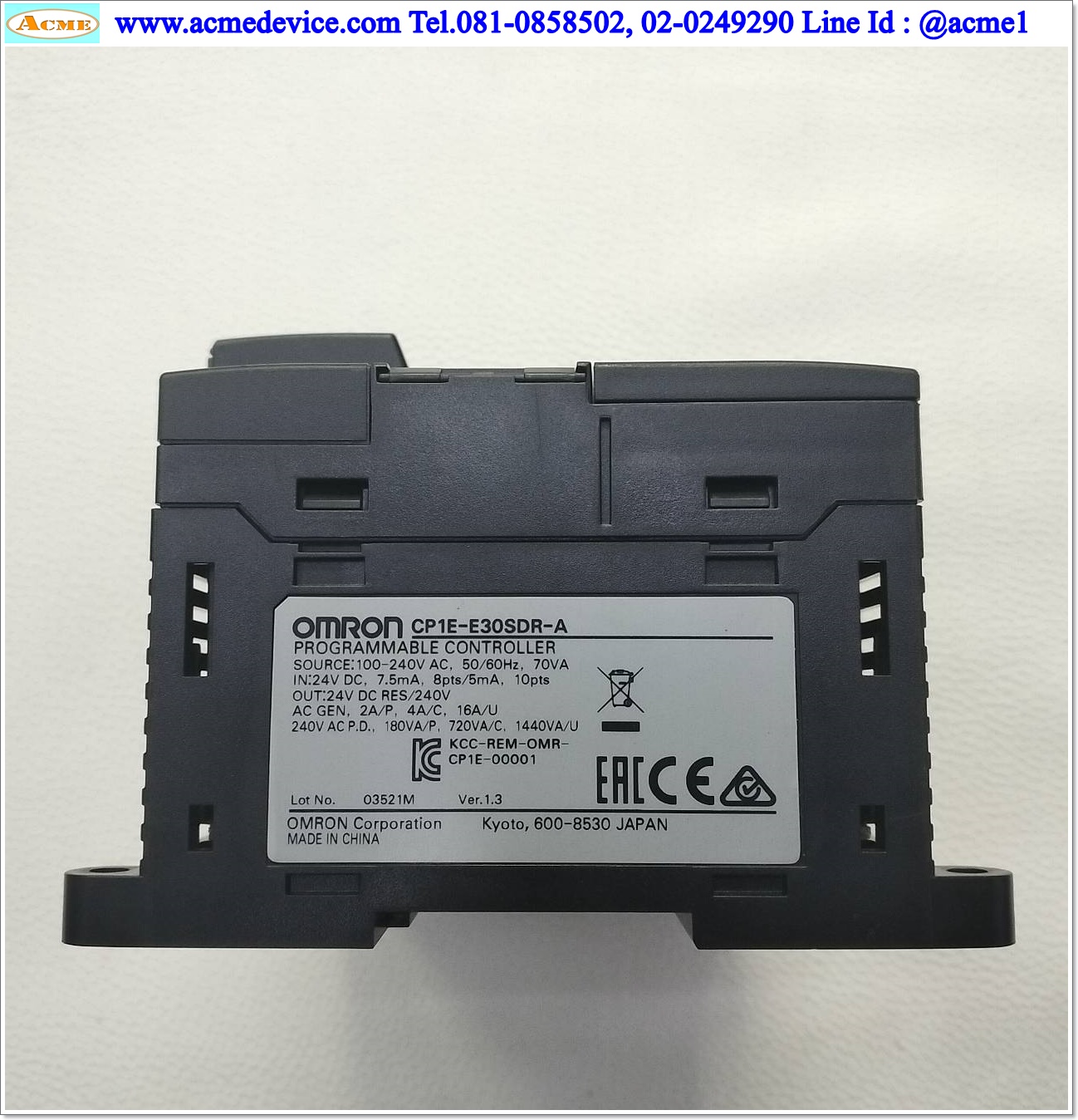 PLC Omron รุ่น CP1E-E30SDR-A, 100-240 Vac