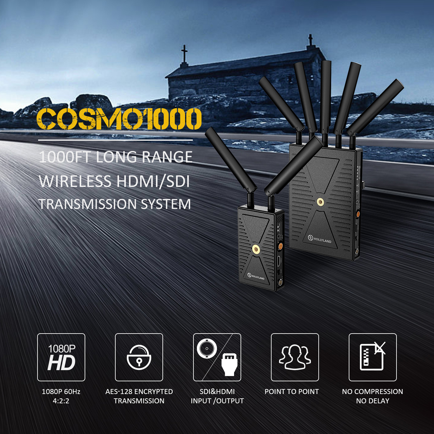Hollyland COSMO1000 (300M Wireless HDMI/SDI)