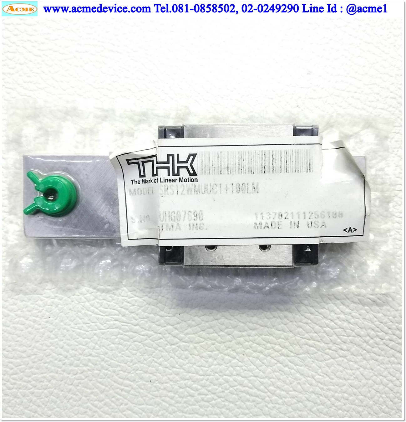 Linear Block and Rail THK รุ่น SRS12WMUUC1+100LM, รางสไลด์ขนาด 12 mm. x 100 mm.
