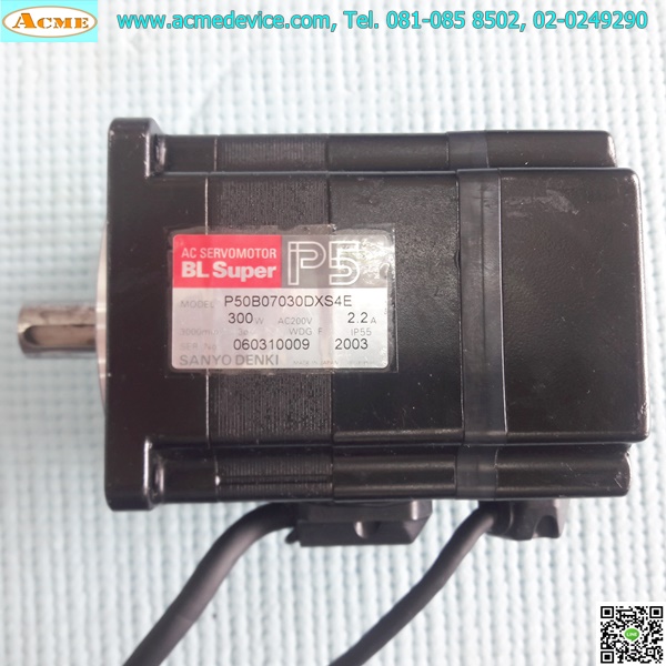 Servo Motor Sanyo รุ่น P50B07030DXS4E, 300W