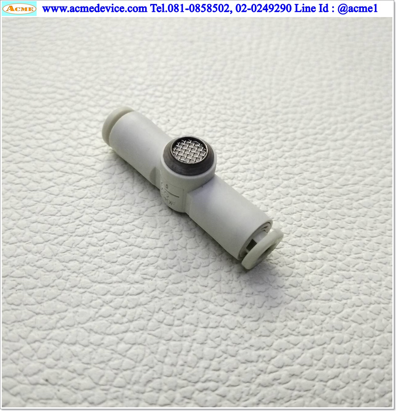 Quick Exhaust Valve SMC รุ่น AQ240F-04-00, With silencer, สายลม 4 มม.