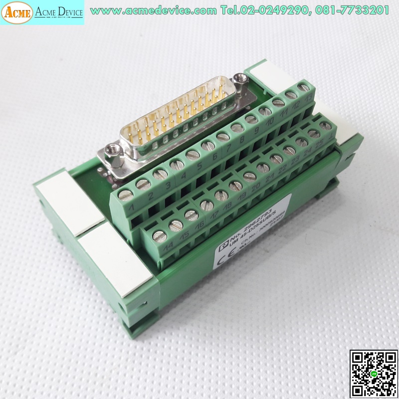 Terminal Block Phoenix Contact รุ่น UM45-D25SUB/S, 25 Pin, (ใหม่)