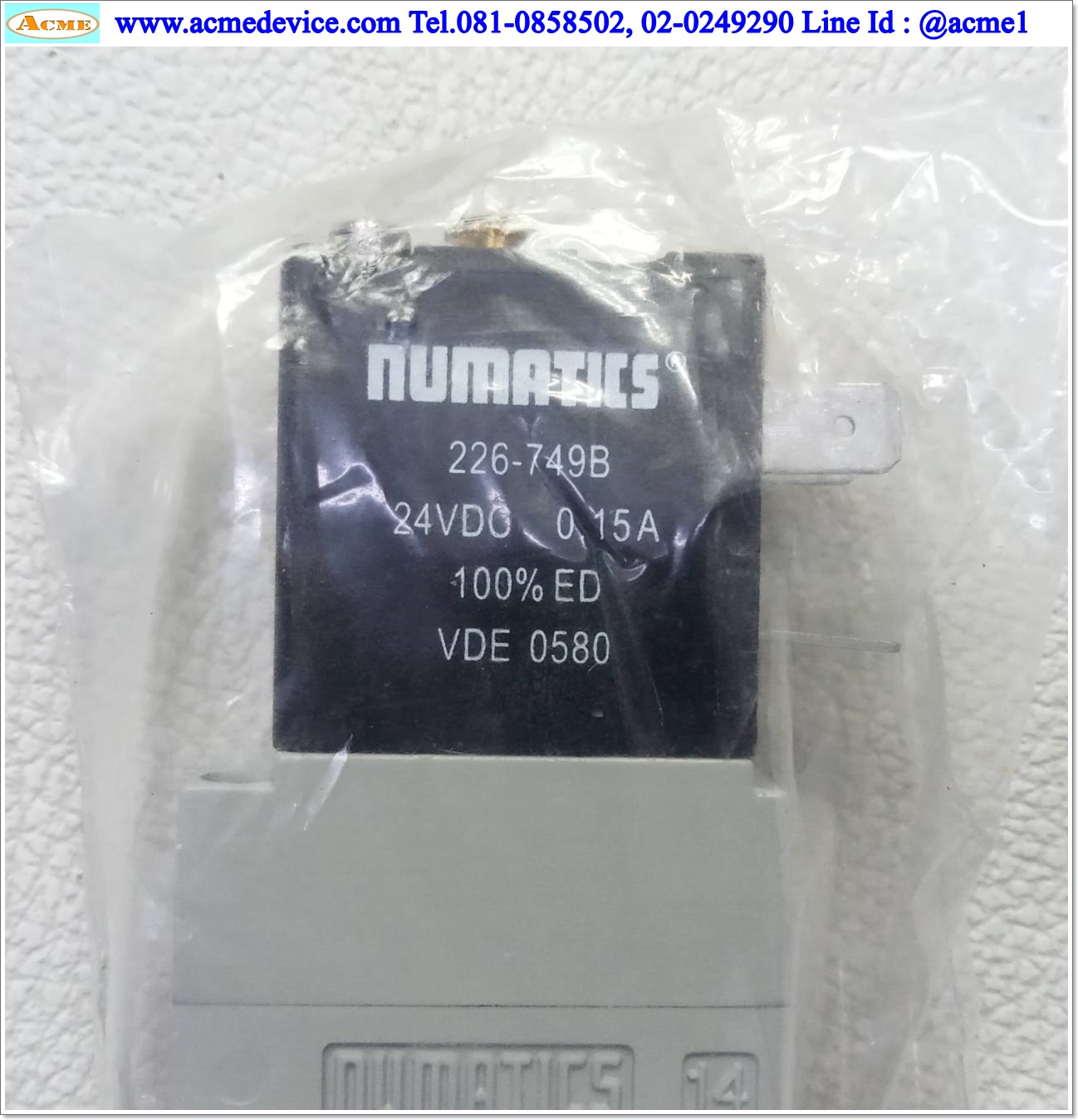 Solenoid Valve Numatics รุ่น L12BA452BG00061, 4 WAY, 2 POSITION, 24 Vcd