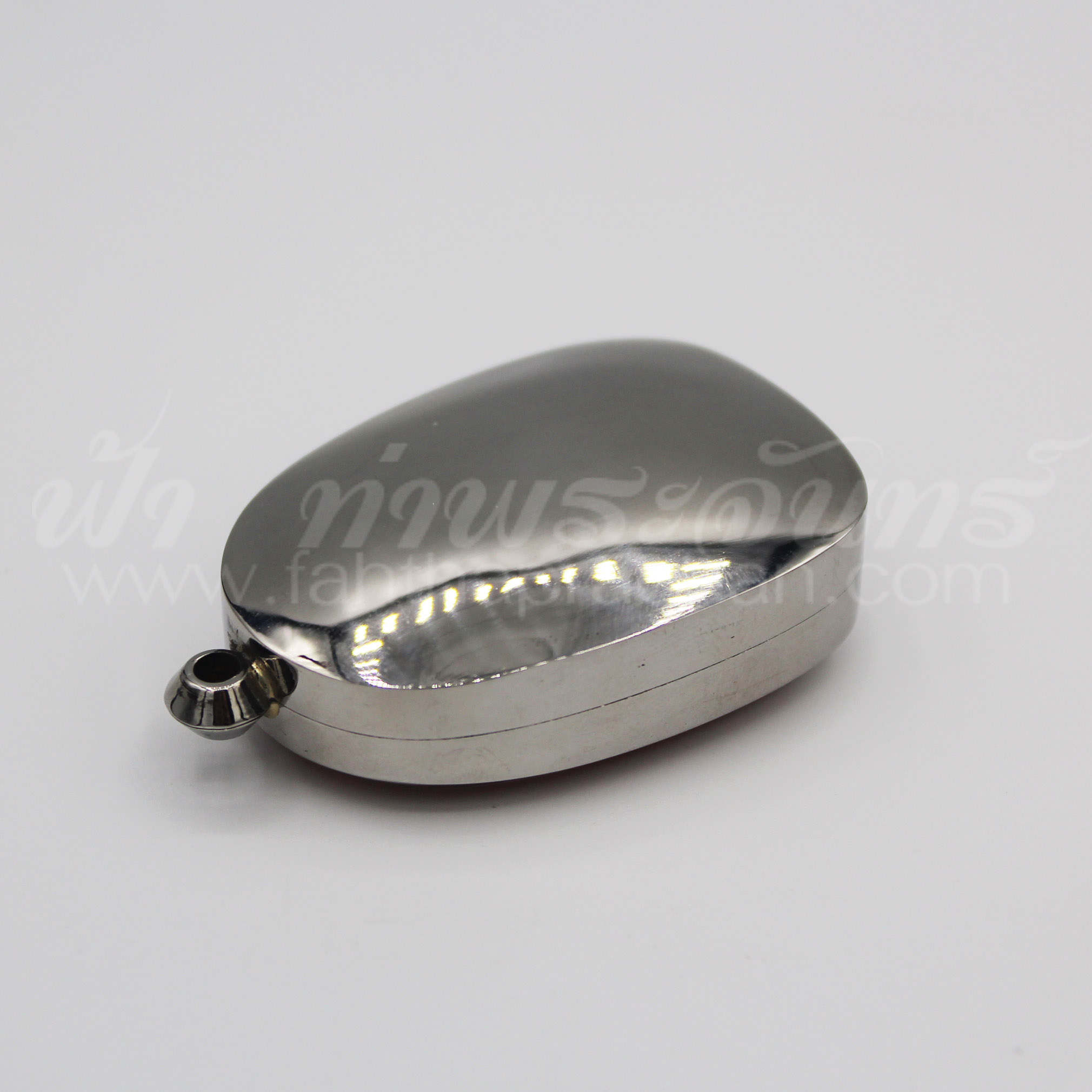 ตลับพระเปิม หน้าเดียว สแตนเลสพุก