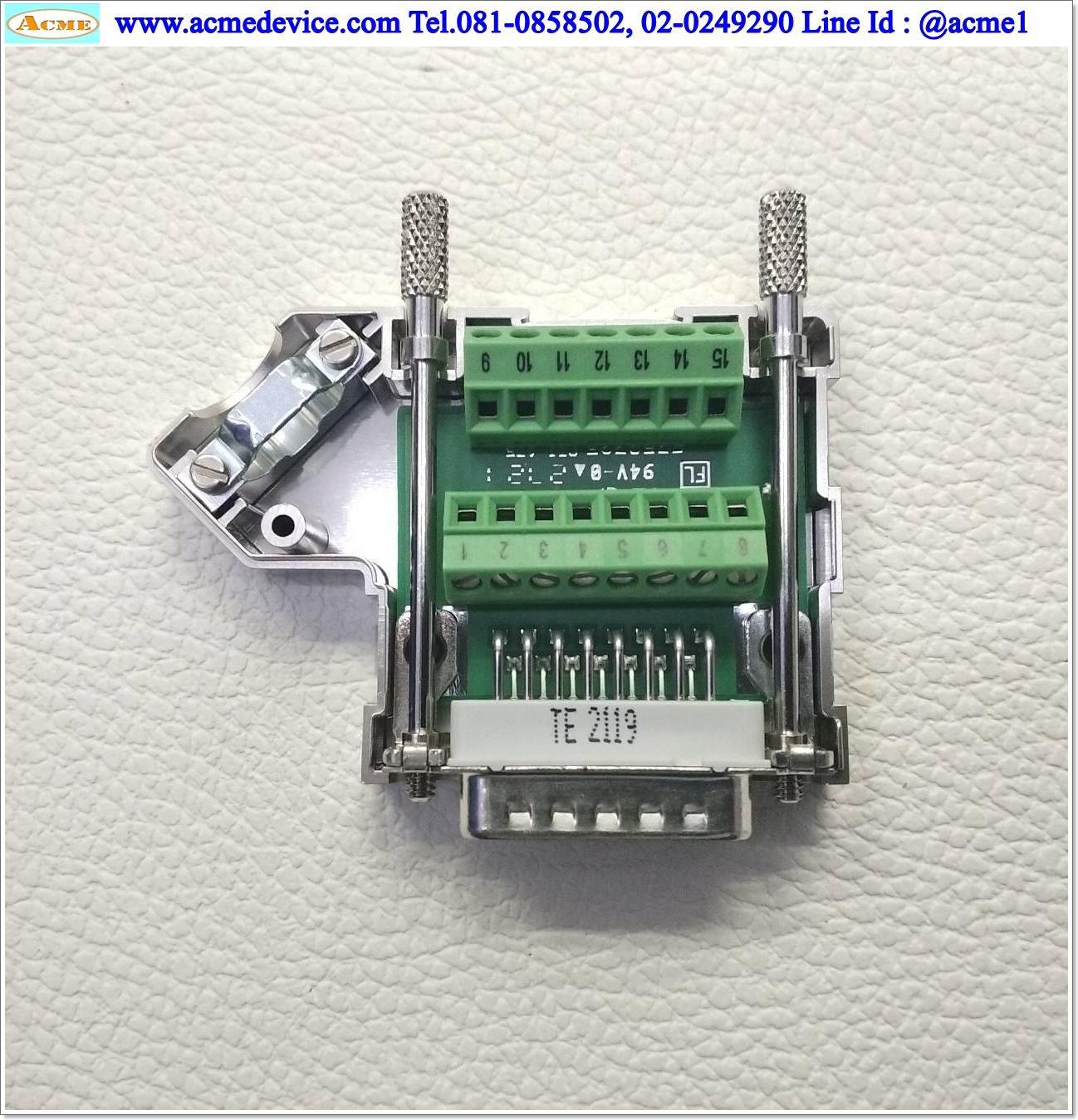 SUBCON 15/M-SH Phoenix Contact รุ่น 2761606, 15-pin, Sub-D Connector, Male Connector