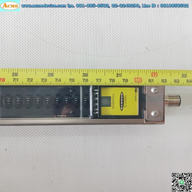 Area Sensor Banner, EZ-SCREEN รุ่น SLSR14-76925+SLSE14-76926, Resolution 14 mm, ยาว 820 mm., ระยะ 0.1-6 m.