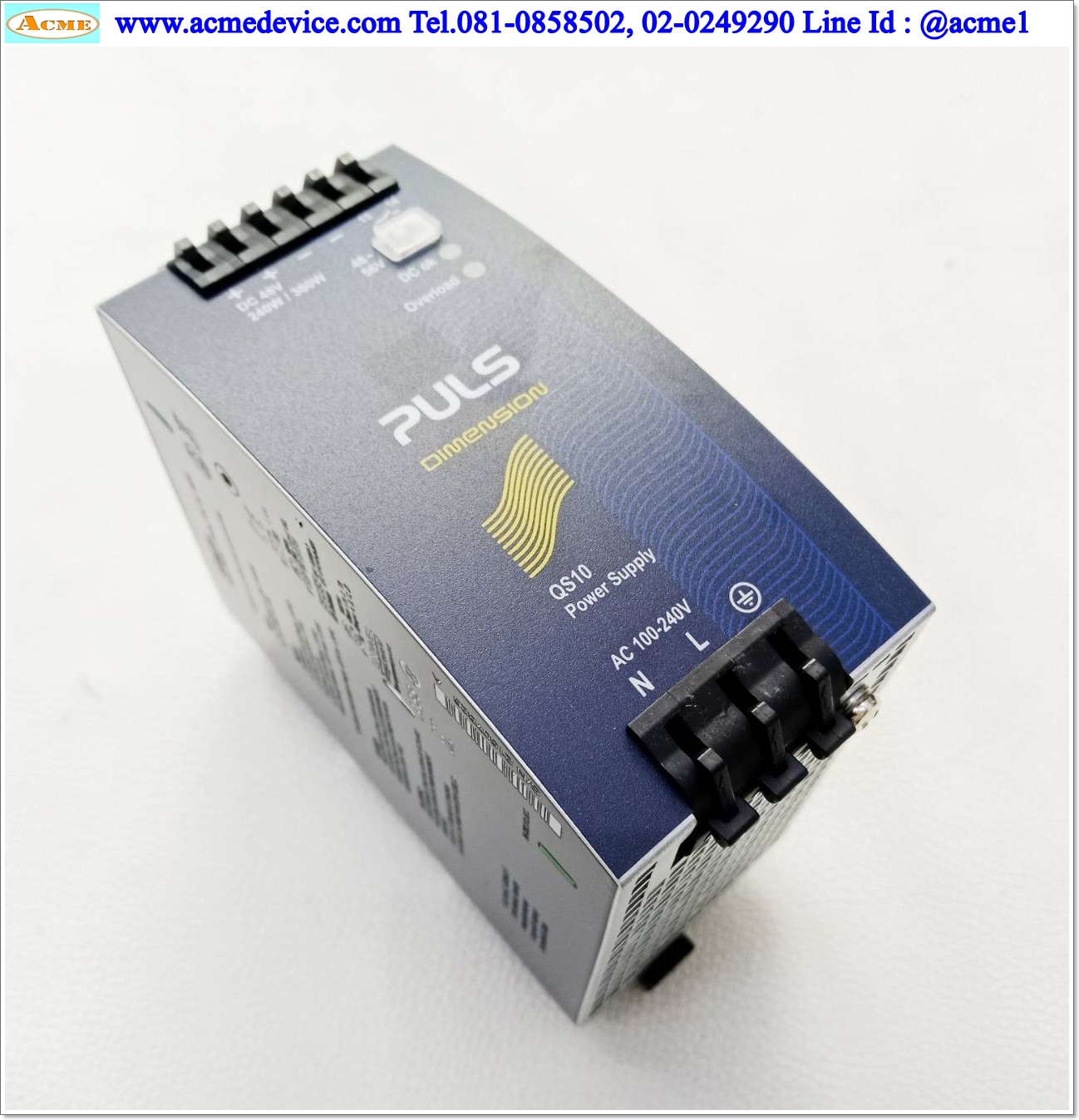 Power Supply Puls รุ่น QS10.481, Output 48-56V, 5-4.3A, 240W