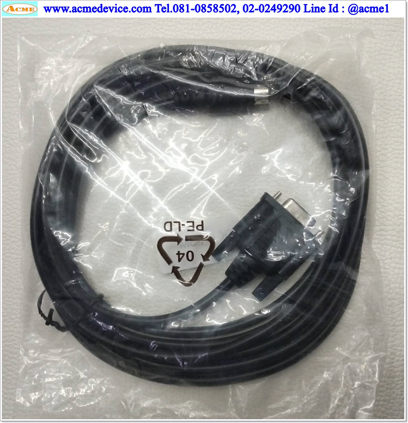 Cable Link Touch screen รุ่น Weinview to PLC Mitsubishi FX series, TK-FX (TK6051/TK6070IQ/TK6071IQ/MT6071/MT8071IP)(สายสีดำ 3 เมตร)