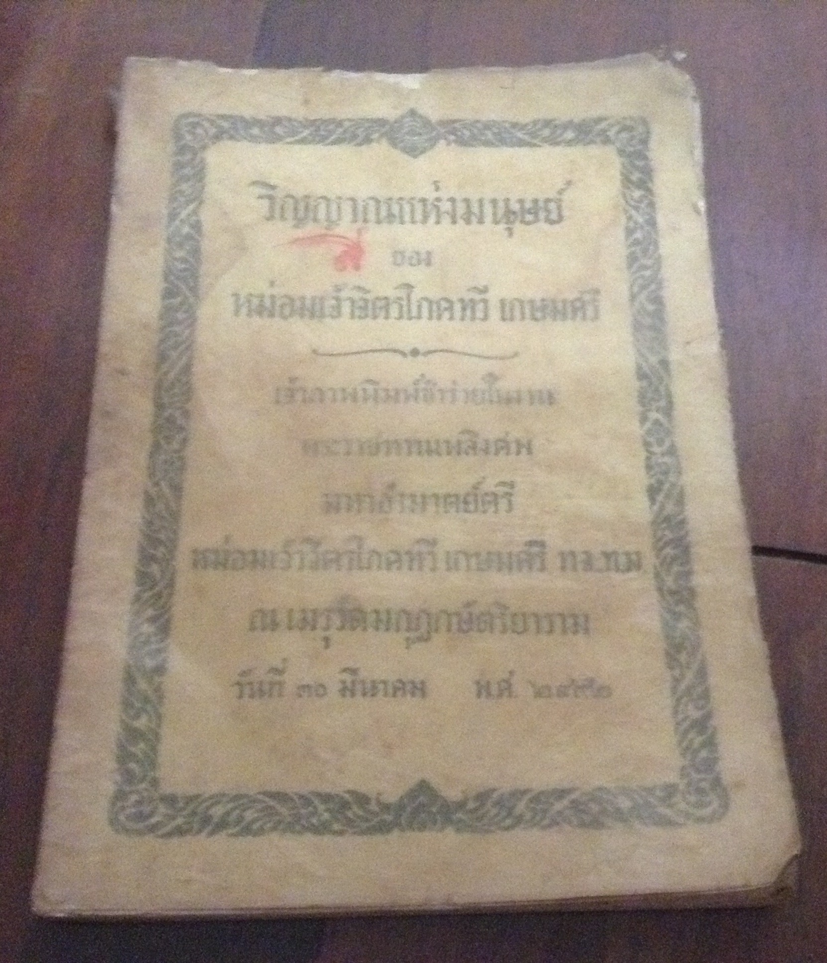 วิญญาณแห่งมนุษย์ หม่อมเจ้าจิตรโภคทวี ราคา 900