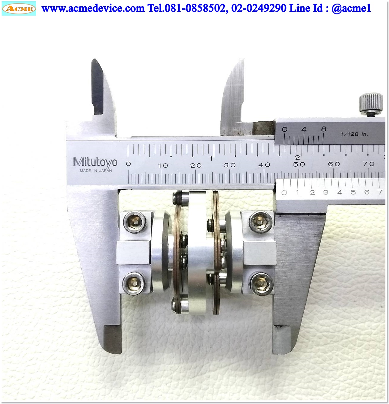 Coupling ขนาด ID 9.5/9.5 mm, OD 38 mm, L 46 mm, Spring Coupling