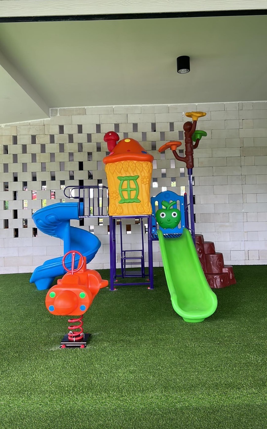 เครื่องเล่นสนามกลางแจ้งและในร่ม ชุด Slider mushroom house