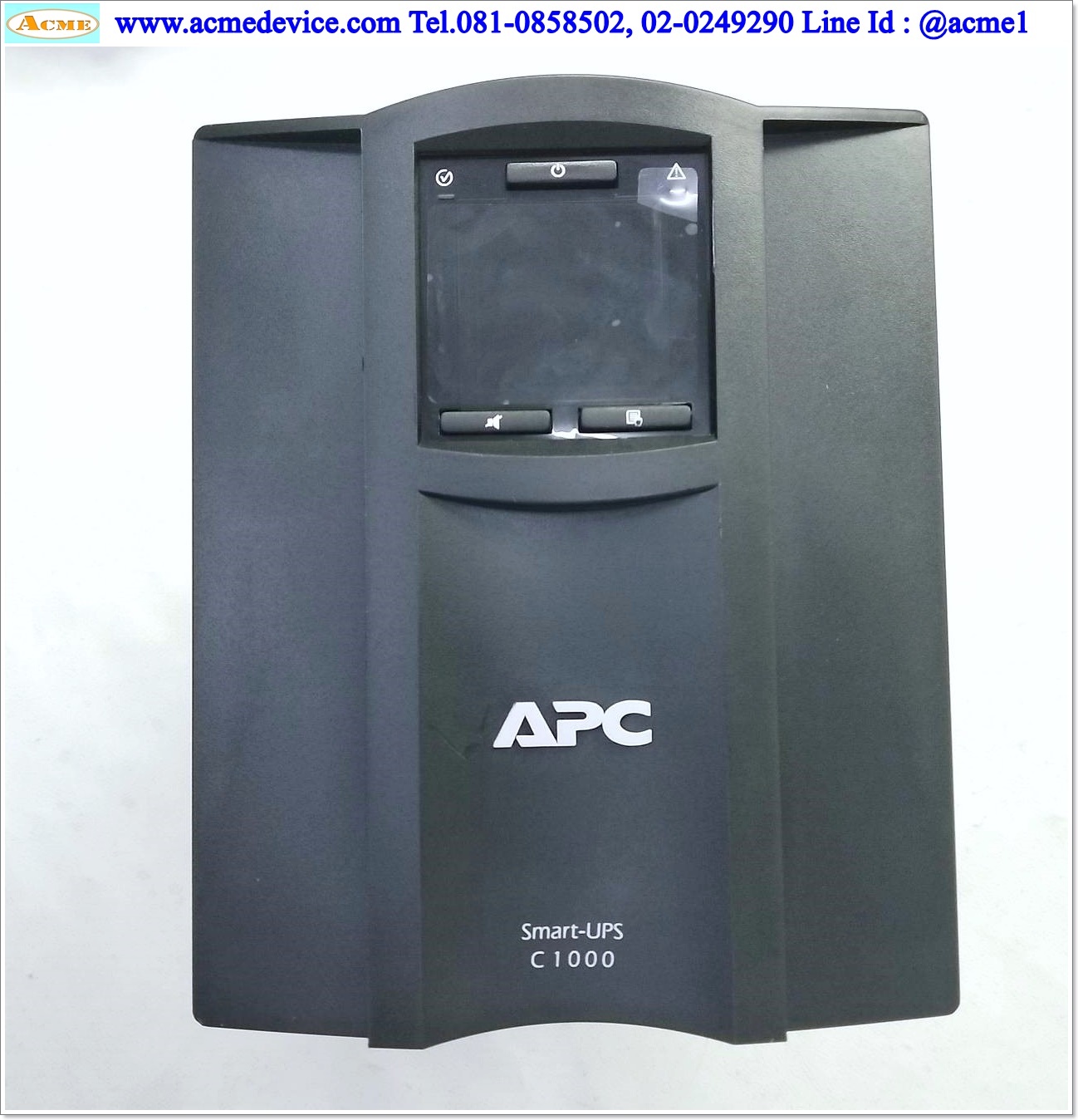 UPS APC รุ่น SMC1000IC, Input 220 - 240Vac, Out 230Vac, Line Interactive, Capacity 1000VA/600W, SmartConnect port, ไม่มี battery (แบตเตอรี่ 24V 9AH)