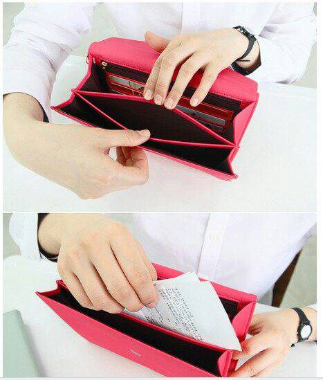 กระเป๋าใส่มือถือ iPad Tablet สีชมพูวินเทจ