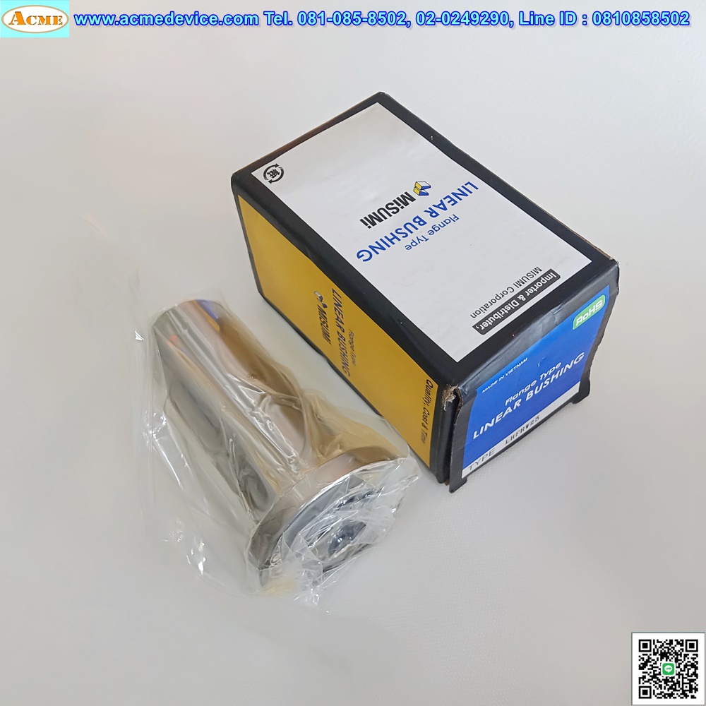 Linear Bushing Misumi รุ่น LHFRW25, Dia 25 mm, OD 40 mm, L 112 mm