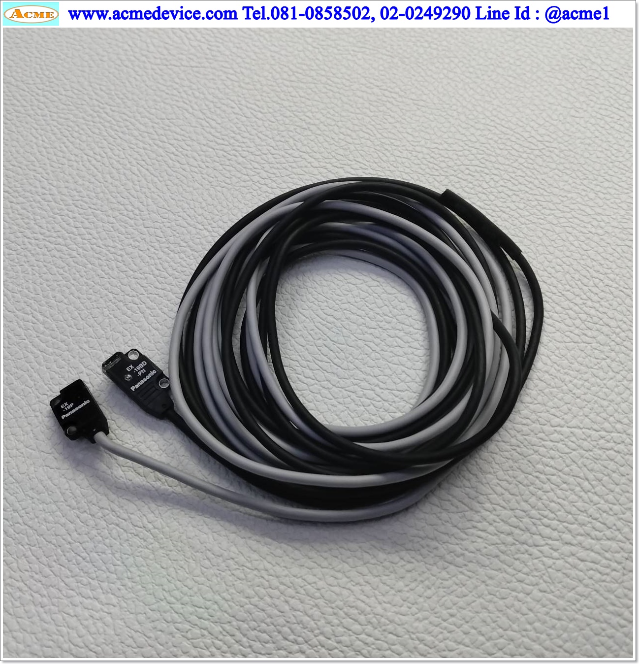 Photoelectric Panasonic/SUNX รุ่น EX-19BD-PN + EX-19P, ระยะ 1M, Dark-ON, PNP, (รับ-ส่งด้านหน้า)
