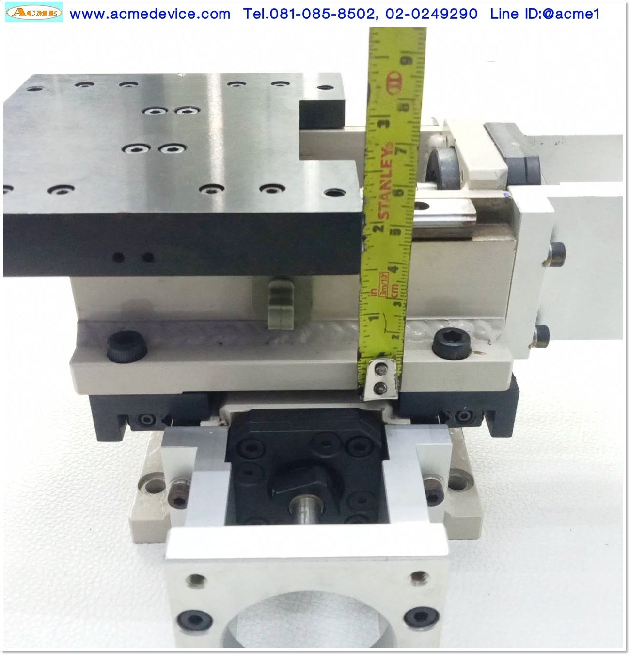 แกนสําเร็จรูป Reed Screw XY ??? รุ่น ???, แกน XY ขนาด 120mm x 185mm, Stroke 50mm, Pit 4mm, แกนโต 12 mm