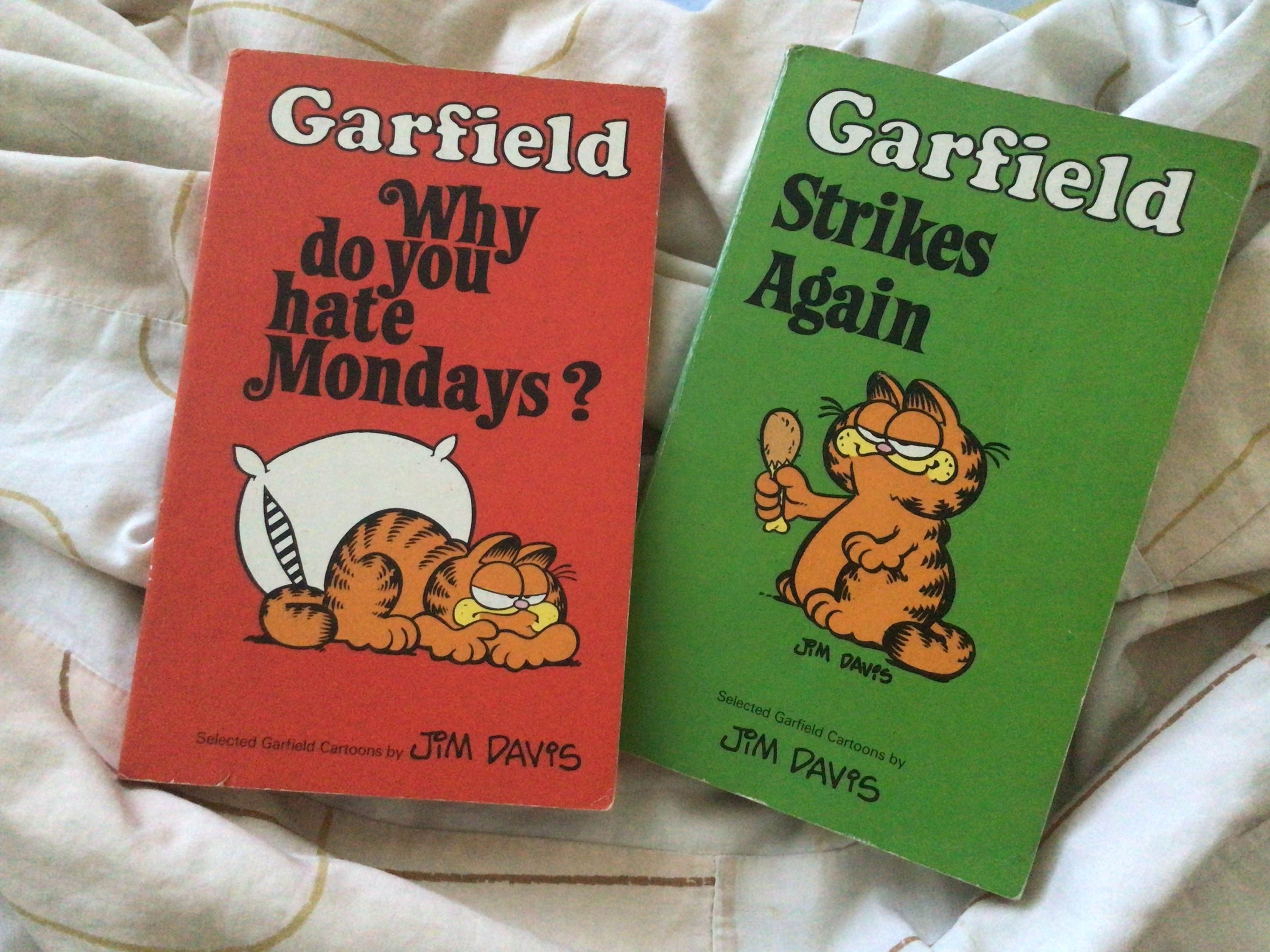 การ์ตูนรวมเล่มขาวดำสามช่องจบ Garfield 2เล่ม ราคา 160