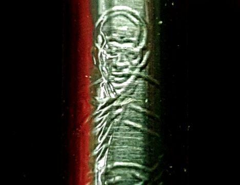 ตะกรุดเงิน หลวงพ่อเพ้ง วัดหอมเกร็ด สามพราน นครปฐม ปี ๒๕๕๓