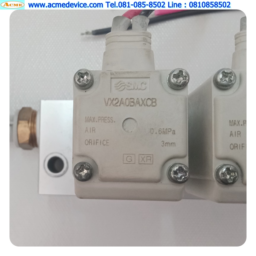 Solenoid Valve SMC รุ่น VX2A0BAXCB(4)+VX2A0AAXCB(6)