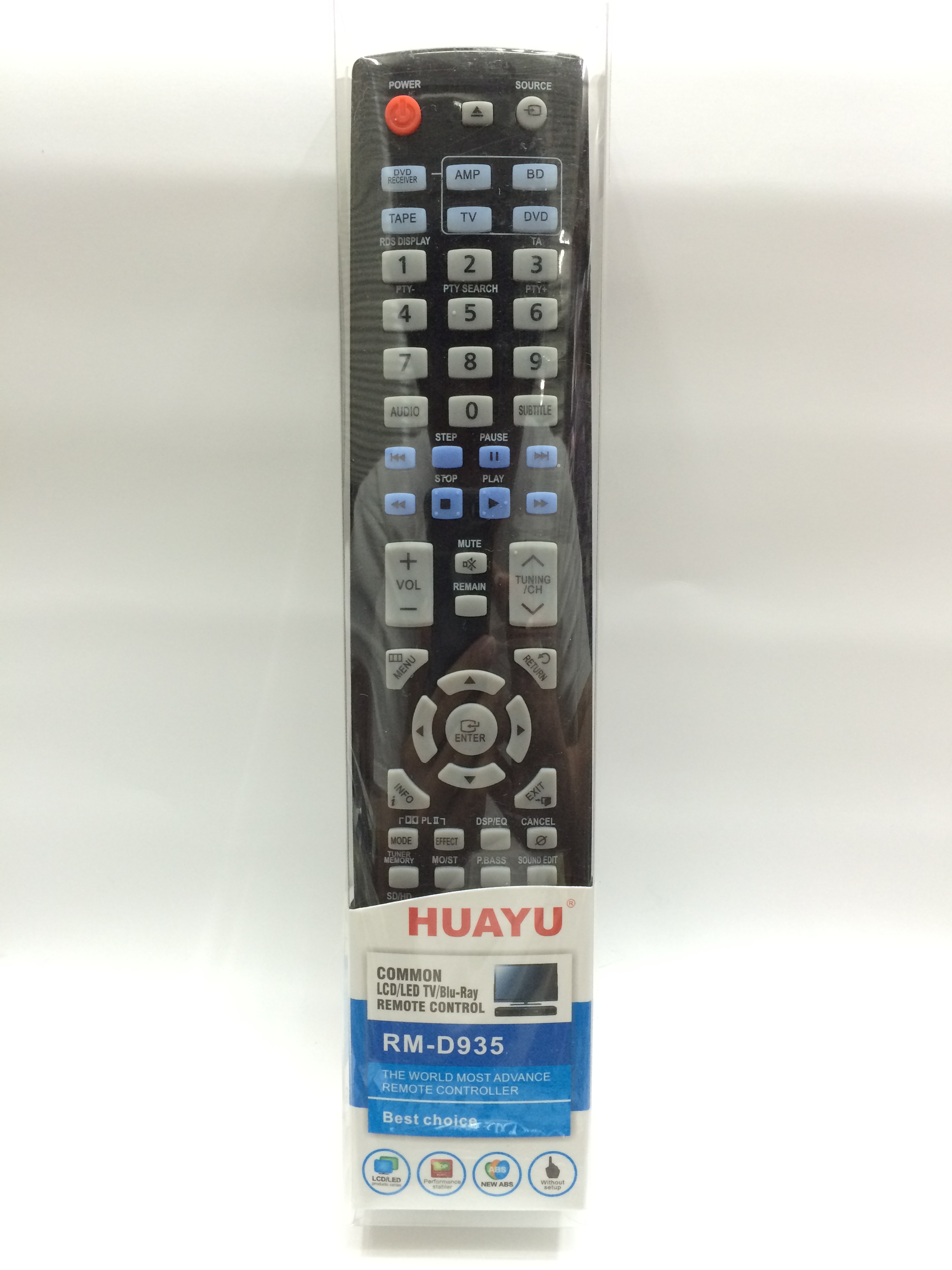 รีโมทรวมทีวี / ดีวีดี / บลูเรย์ / เครื่องเสียง Samsung ใช้ได้ทุกรุ่น รุ่นD935