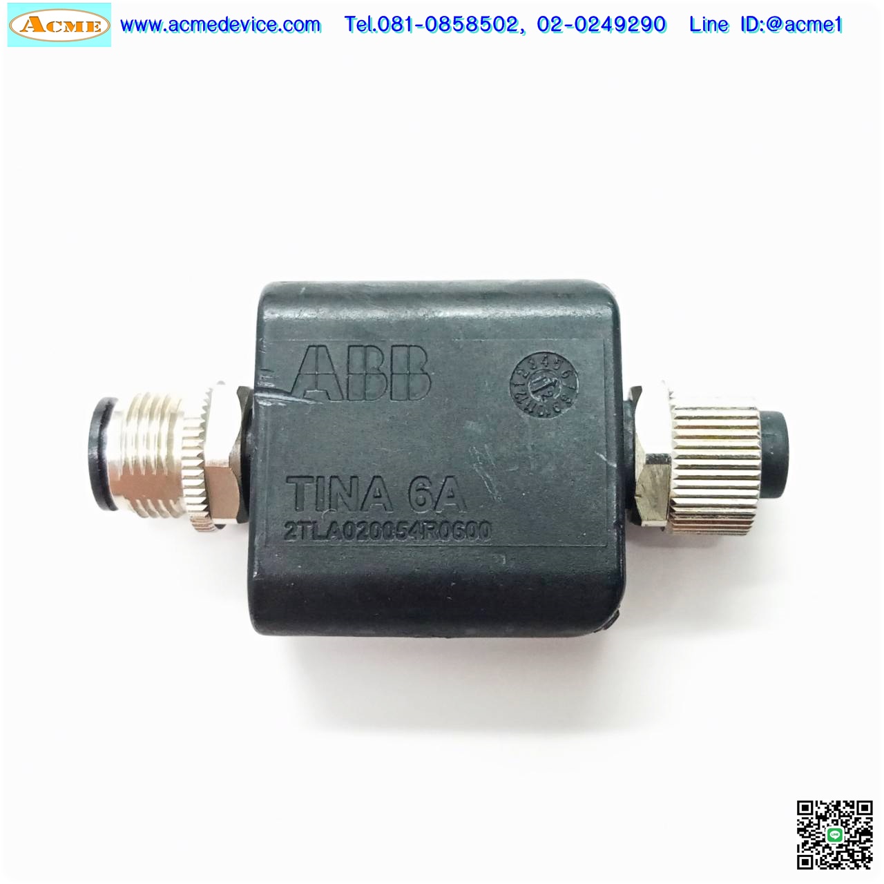 Safety Adaptor Unit ABB รุ่น Tina 6A, 2TLA020054R0600, For safety mat/strip/bumper connection