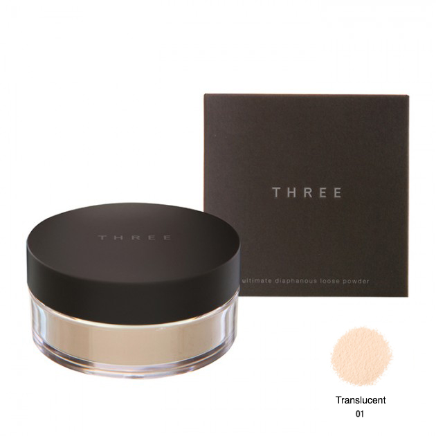แป้งฝุ่นทรี Three Ultimate Loose Powder #Translucent 01 17g.