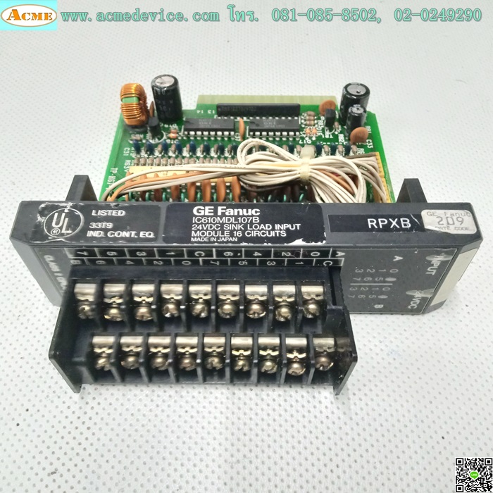 PLC GE FANUC รุ่น IC610MDL107B, Sink Load Input Module