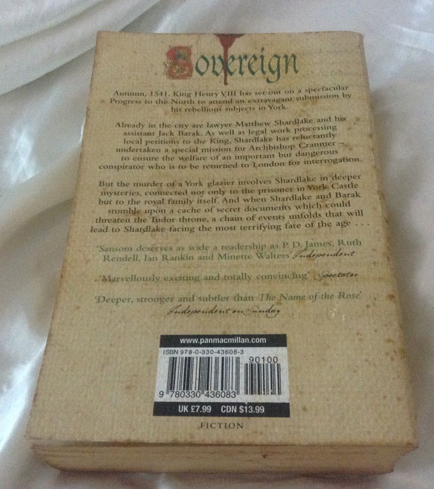 Sovereign C.J. Sansom ราคา 165