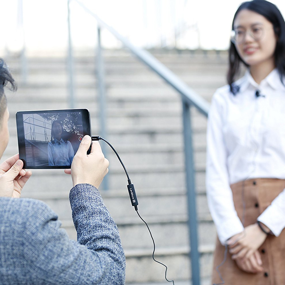 Saramonic LavMicro-Di Broadcast-Quality Lavalier Omnidirectional Microphone with Apple MFi Certified Lightning Connector for iPhone, iPad, iPod, iOS Smartphones & Tablets รับประกันศูนย์ไทย 1 ปี