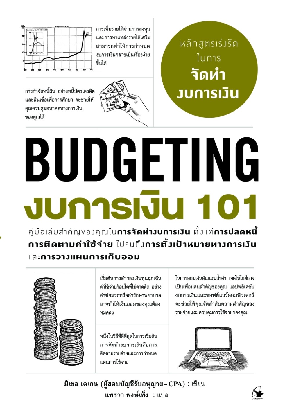 หนังสือเรื่อง งบการเงิน 101 (BUDGETING 101):มิเชล เคเกน:สำนักพิมพ์ แอร์โรว์ มัลติมีเดีย:ราคาปก 420บาท