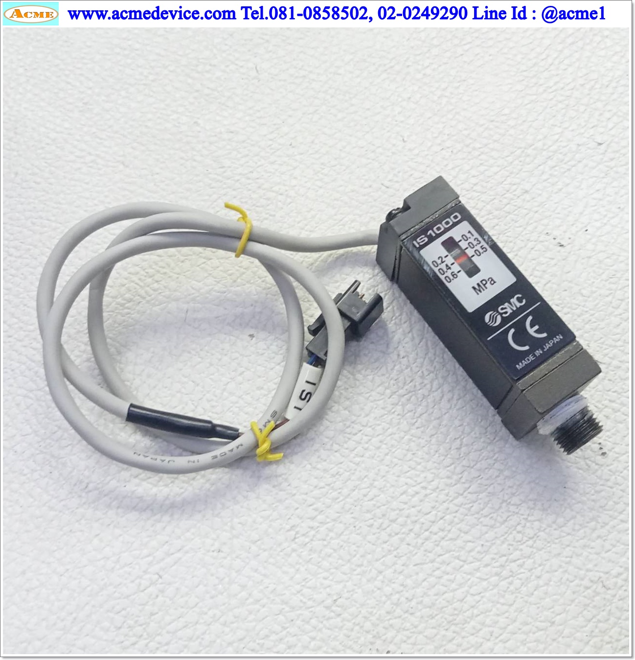 Pressure SMC รุ่น IS1000, Pressure Range 0.1 to 0.6 MPa