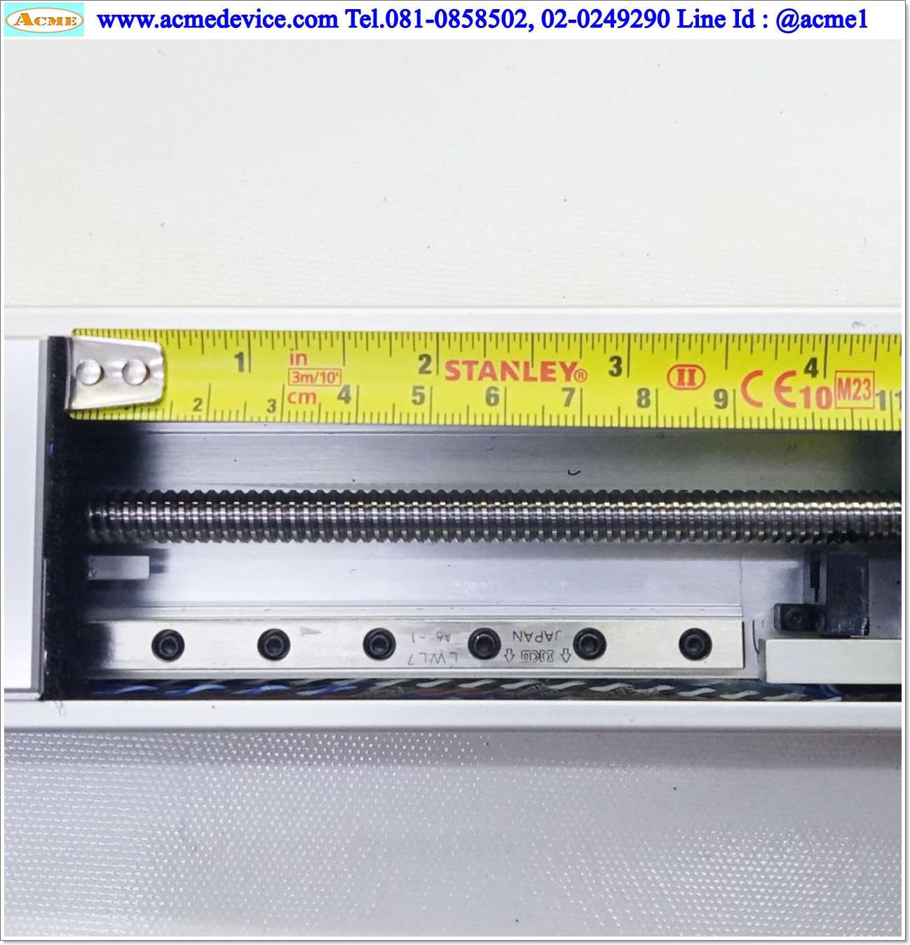 แกนสําเร็จรูป Ball Screw Parker รุ่น 402004LNMP & PM-F24 (3), แกนโต 8 mm., Stroke 100 mm., Pit 2 mm.