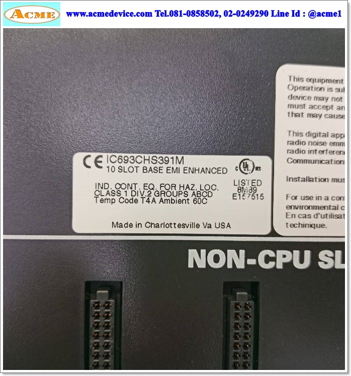 Base Unit GE FANUC รุ่น IC693CHS391M, 10 Slot