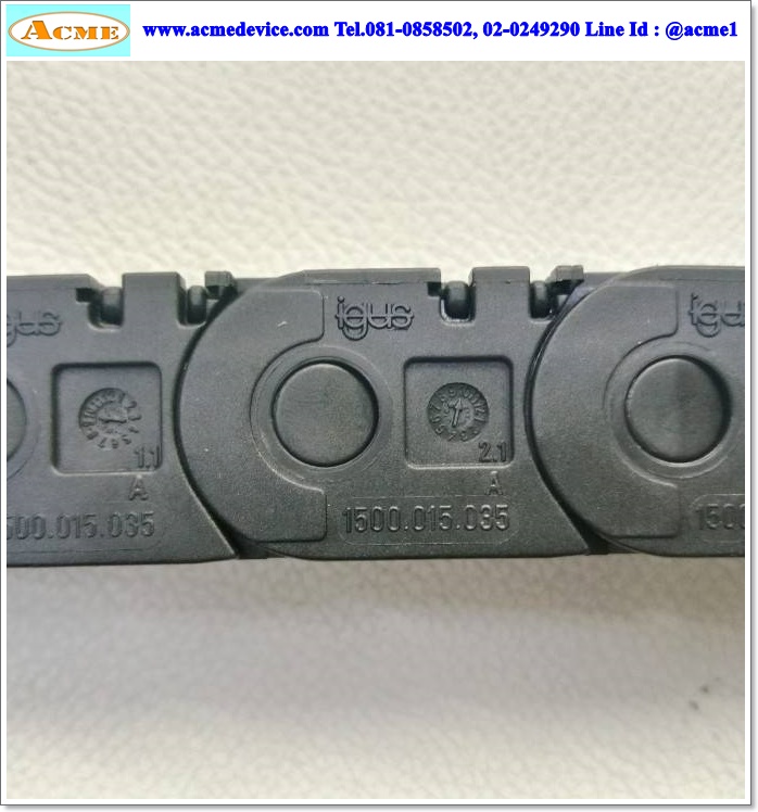 กระดูกงู Igus รุ่น 1500.015.035.0, ขนาด 28 x 540 x 28 mm.