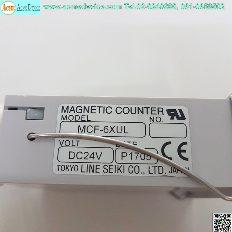 Magnetic Counter Tokyo line Seiki รุ่น MCF-6XUL, 24VDC, 6 Digit (มีตำหนิ)
