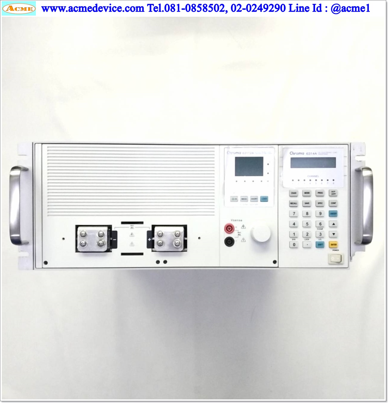 DC Electric Load Chroma รุ่น 6314A, Mainframe for 4 Modules, 63112A, DC Load Module 240A, 80V, 1200W